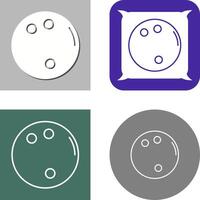 Bowling Ball Icon Design vector