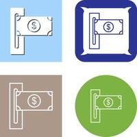 Slot of Bills Icon Design vector