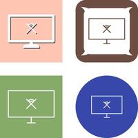 Unique Disconnected Network Icon vector