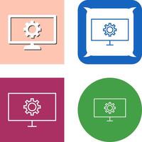 Unique Network Settings Icon vector
