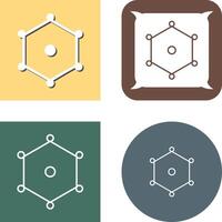 Unique Nodes Icon vector