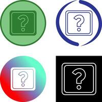 Unique Question Mark Icon Design vector