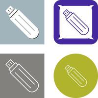 Unique USB Drive Icon vector