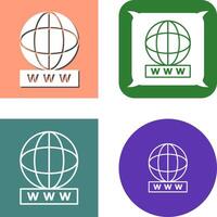 Unique World Wide Web Icon vector