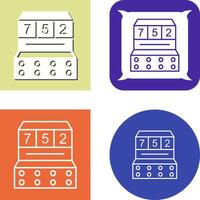 Slot Machine Icon Design vector