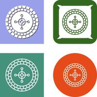 Roulette Icon Design vector