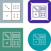 Domino Game Icon Design vector