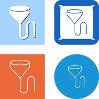 Unique Beer Bong Icon Design vector