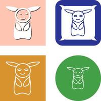 Unique Game Character Icon Design vector