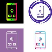 Unique Mobile Applications Icon vector