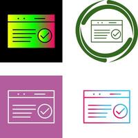 Unique QC Passed Icon vector