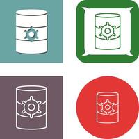 Unique Database Management Icon Design vector