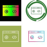 Unique Clean Code Icon vector