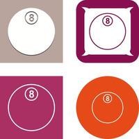 Unique Eight Ball Icon Design vector