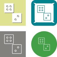 Unique Dice Icon Design vector