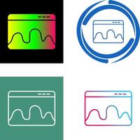 Webpage Statistics Icon Design vector