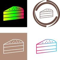 Cake Slice Icon Design vector