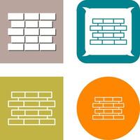 Unique Bricks Icon Design vector