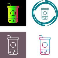 Chocolate Shake Icon Design vector