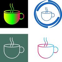 Hot Coffee Icon Design vector