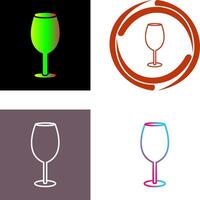 Wine Glass Icon Design vector