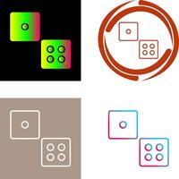 Dice Icon Design vector