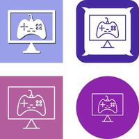Unique Online Games Icon Design vector