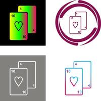 Playing Cards Icon Design vector