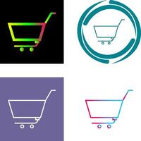 Unique Empty Cart Icon vector