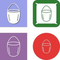 Unique Water Bucket Icon Design vector