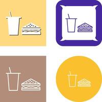 Unique Lunch Icon Design vector