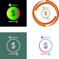 Unique Transcation Icon vector