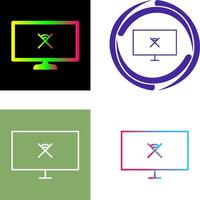 Unique Disconnected Network Icon vector