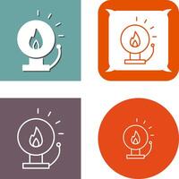 Unique Fire Alert Icon Design vector