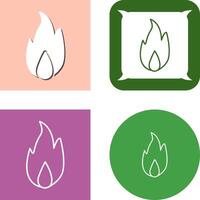 Unique Fire Icon Design vector