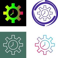 Unique Time Optimization Icon vector