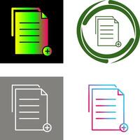 único dos archivos icono vector