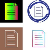 Unique Document Icon vector