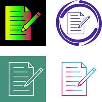 Unique Edit Document Icon vector