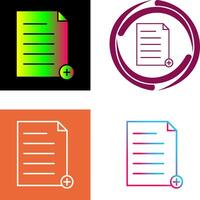 Unique Add File Icon vector