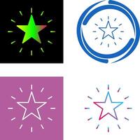 Unique Star Icon Design vector