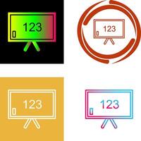 Unique Classroom Board Icon Design vector