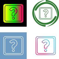 Unique Question Mark Icon Design vector