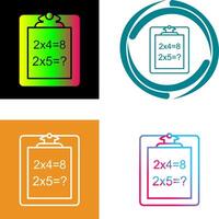 Unique Solving Question Icon Design vector