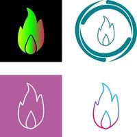 Unique Fire Icon Design vector