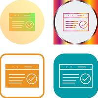 Unique QC Passed Icon vector