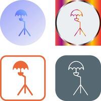 Unique Umbrella Stand Icon Design vector