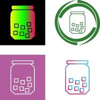 Sugar Bottle Icon Design vector