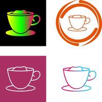 Creamy Coffee Icon Design vector