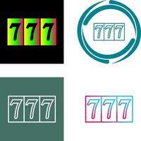 Triple Sevens Icon Design vector